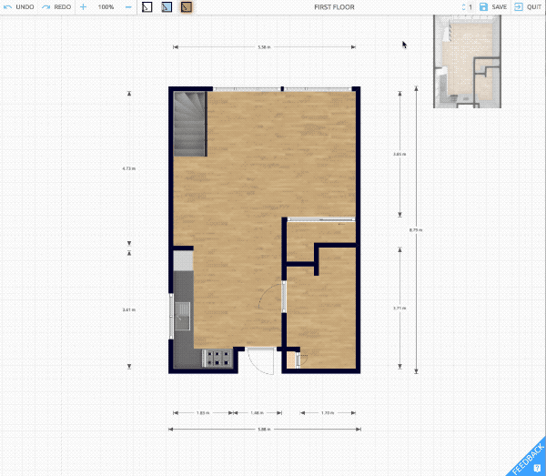 FloorPlanner.com - Basic Floor Plan 